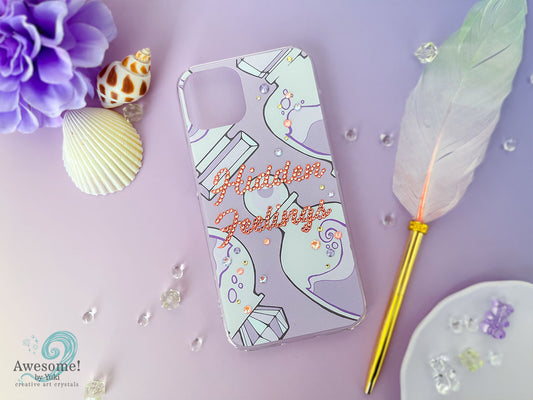 [Lavender] Hidden Feelings Crystal iPhone Case