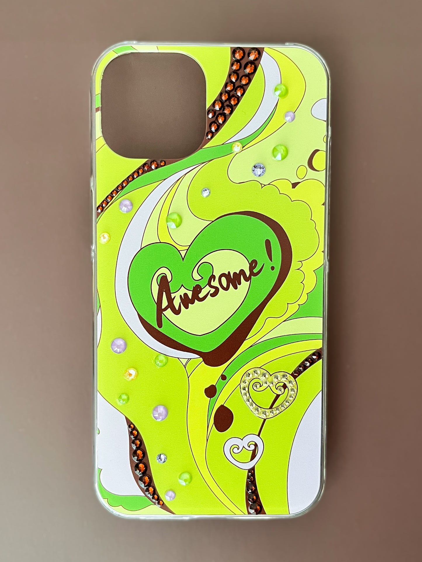 [Juicy Kiwi] SweetHeart Crystal iPhone Case