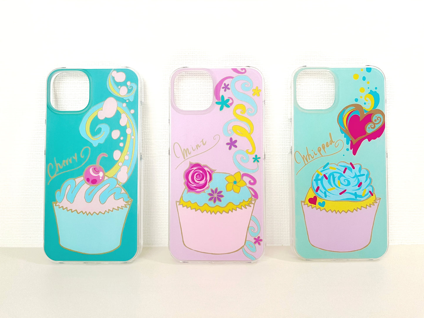 【ホイップ×ミント】Mellow Cupcake　ノーマルiPhoneケース